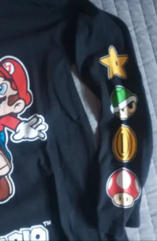 Camiseta Manga Larga Super Mario Bros Talla 11-12