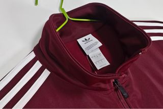 Chaqueta Adidas x Oasis Rojo burdeos y Blanca