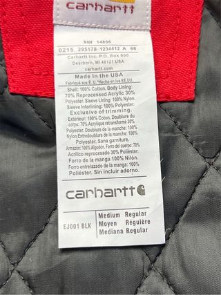 Chaqueta Bomber Carhartt x Marlboro Roja