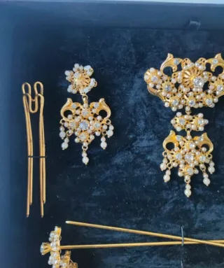 Aderezo Fallera Niña/Adolescente Dorado