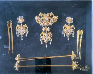 Aderezo Fallera Niña/Adolescente Dorado