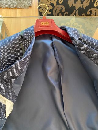 Esmoquin Azul Nuevo con Etiquetas