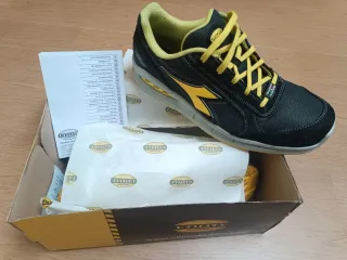 Zapatos seguridad Diadora Talla 45 Negro/Amarillo