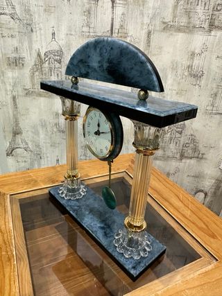 Juego de Candelabros y reloj de metacrilato