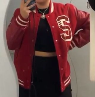 Chaqueta Varsity College Roja