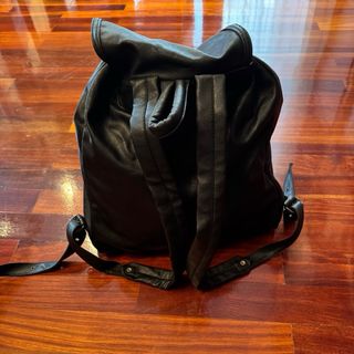 Mochila Daniel Ray Cuero Sintético Vintage Negra