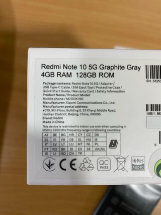Xiaomi Redmi Note 10 5G 128GB