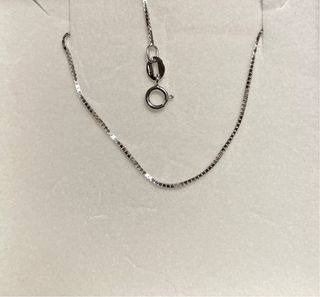 Catenina Oro Bianco 18kt Veneziana 45cm