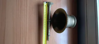 Antiguo almirez-mortero bronce