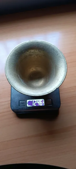 Antiguo almirez-mortero bronce