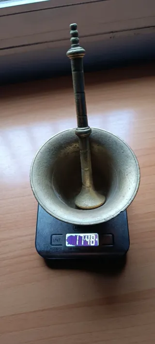 Antiguo almirez-mortero bronce