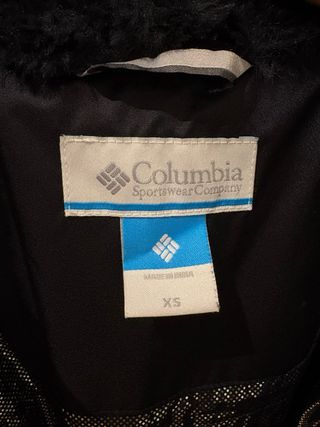 Chaqueta Columbia Negra Impermeable