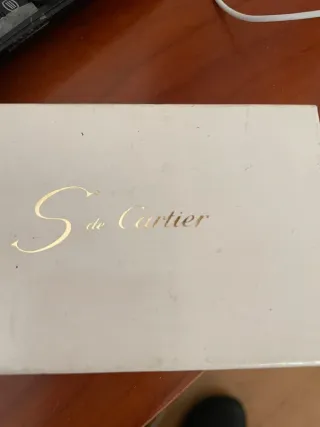 Portachiavi Cartier Pelle Nera Oro Cabochon