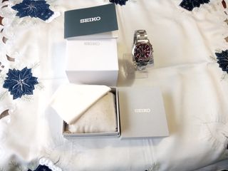 Relógio Seiko Chronograph Red Dial 7T92 0CA0 Novo
