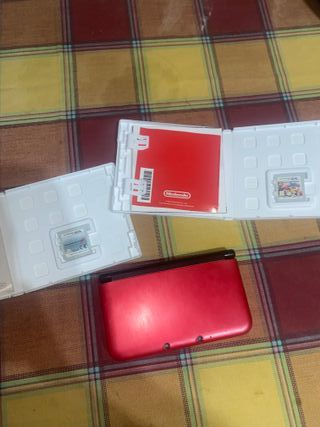 Nintendo 3DS XL Rossa + 2 Giochi