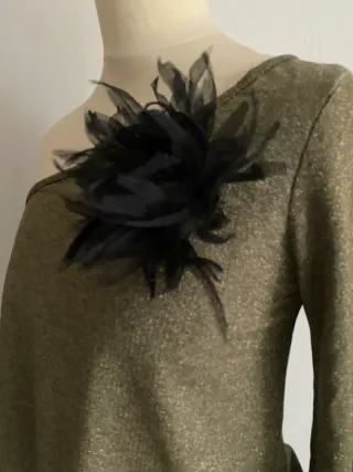 Abito monospalla dorato Kontatto Tg S