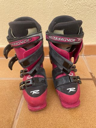 Botas de esquí Rossignol rosas y negras