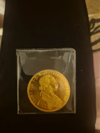 Moneta d'oro 4 Ducati Austria 1915