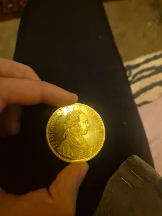 Moneta d'oro 4 Ducati Austria 1915