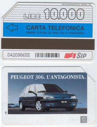 Scheda Telefonica SIP 5.000 Lire