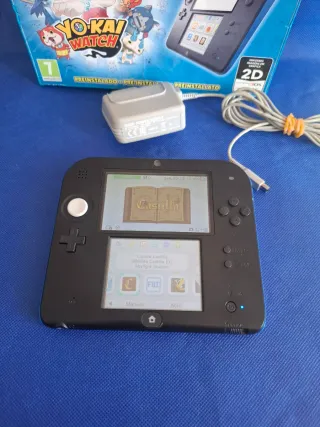 Nintendo 2DS Negra con juegos +cargador+ mem 64gb