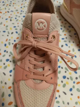 Zapatillas Mujer Beige y Rosa