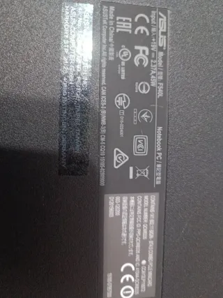 Portátil Asus F540L Core i3