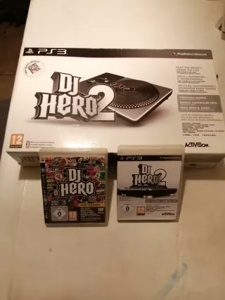 Pack PS3 Sony Negro con dj hero i buzz