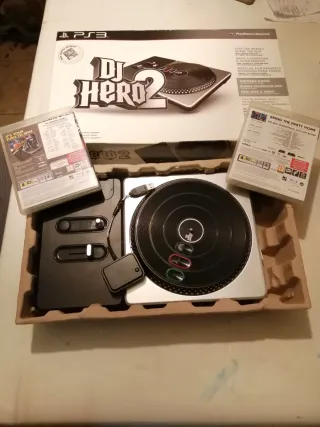Pack PS3 Sony Negro con dj hero i buzz