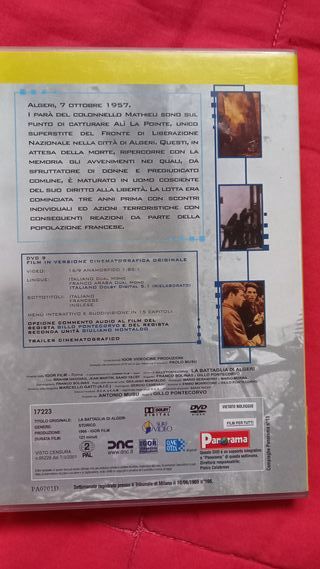 La Battaglia di Algeri DVD Cinema d'Essai