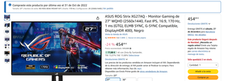Monitor Gaming ASUS ROG Strix XG27AQ 27 Pollici