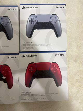 Pack 4 Mandos PS5 Rojo y Gris