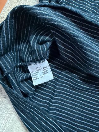 Polo Lacoste Rayas Gris y Negro Talla XXL