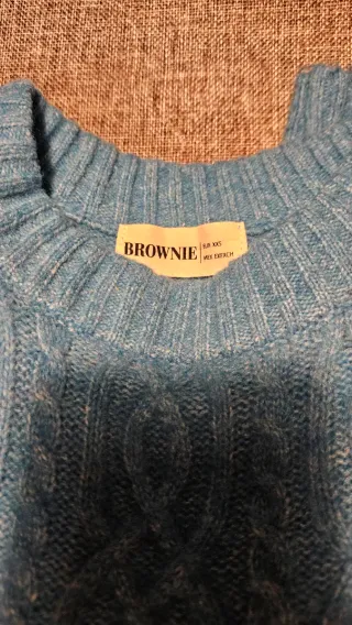 Jersey trenzado azul Brownie XXS.