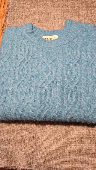 Jersey trenzado azul Brownie XXS.