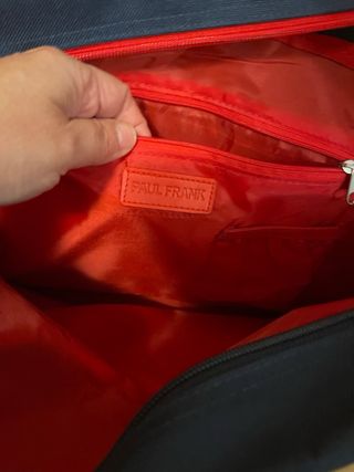 Bolsa Paul Frank azul y roja