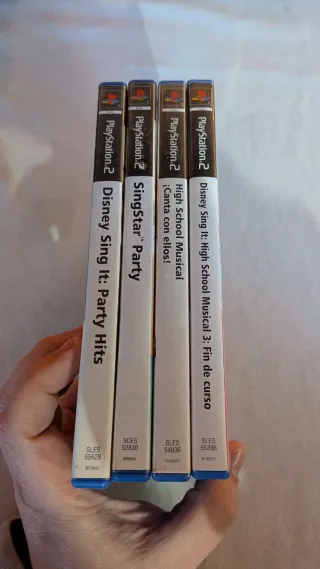 Lote 4 Juegos SingStar PS2 Disney High School Musi