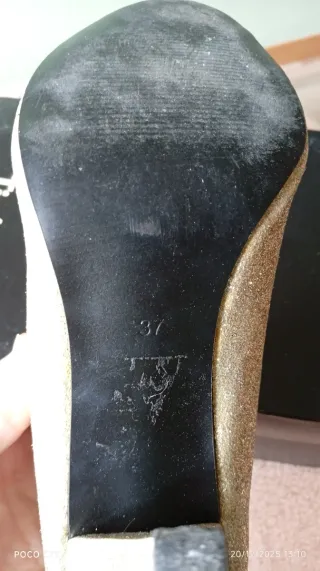 Zapatos de tacón Tintoretto dorados y plateados