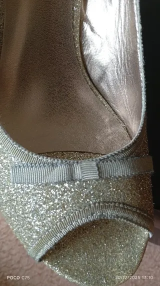 Zapatos de tacón Tintoretto dorados y plateados