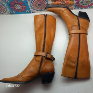 Stivali punta donna marroni tg 35