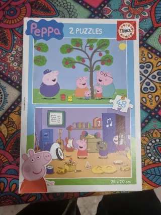 Puzzles Peppa Pig 4 y 2 Puzzles