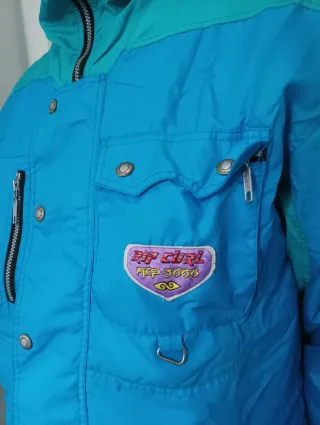 Abrigo Invierno Vintage Rip Curl Azul/Verde