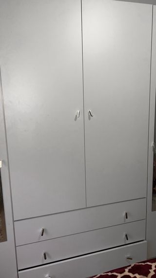 Armario grande 4 puertas blanco