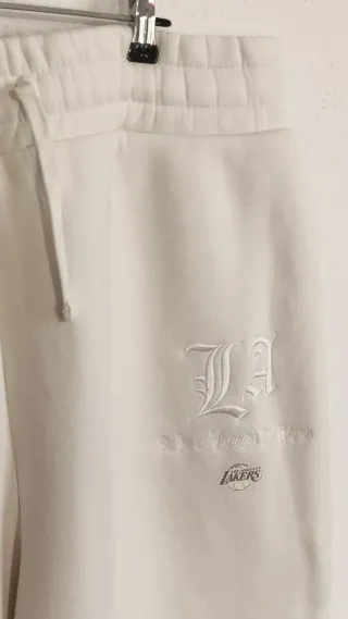 Pantalón de chándal NBA blanco