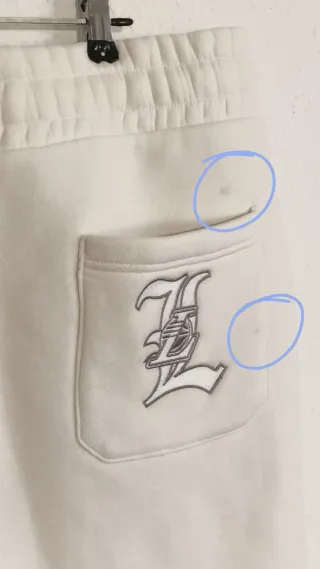 Pantalón de chándal NBA blanco