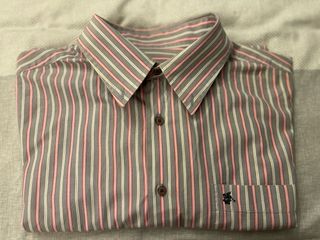 Camisa Veneto Rayas Hombre Gris Rosa