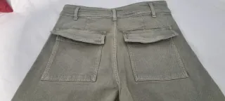 Pantalón culotte Zara verde oliva