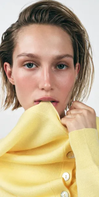 Jersey Zara Amarillo oversize