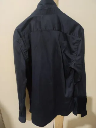 Camicia uomo Zara maniche lunghe blu