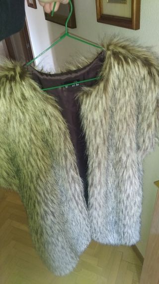 Chaleco Piel Sintética Mujer Talla M